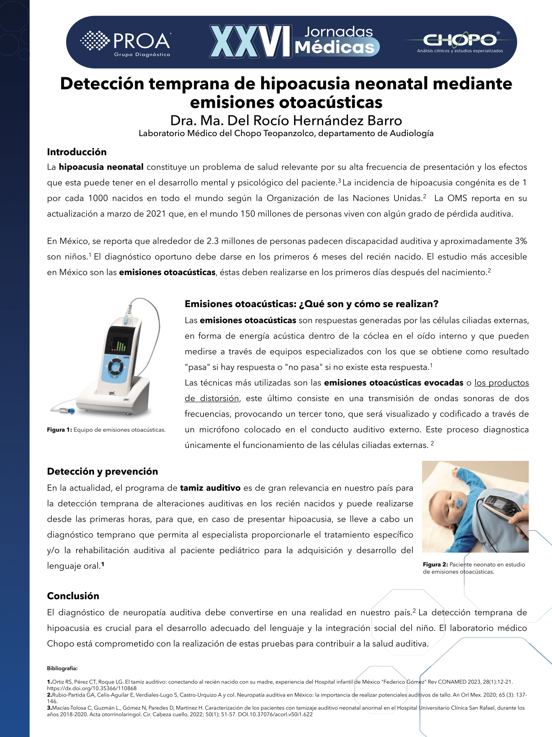 Detección temprana de hipoacusia neonatal mediante emisiones otoacústicas